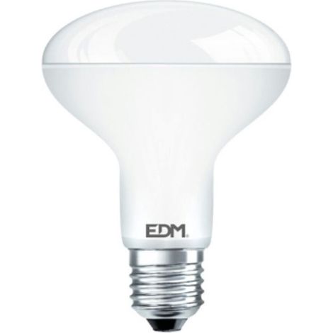 BOMBILLA REFLECTORA LED R90 E27 12W 1055lm 3200K LUZ CALIDA Ø9x12cm EDM (1/4)