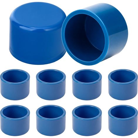 10 Pièces Bouchon PVC 40mm Bleu Embout Tuyau Eau à Coller (1/5)