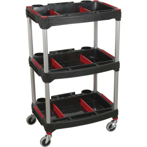 Sealey Composite Workshop Trolley with Parts Storage 3-Level CX313 (1/2)