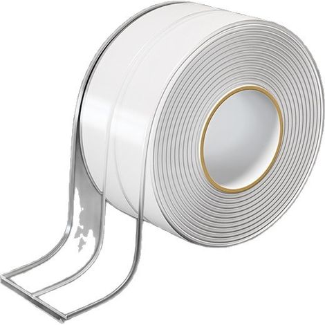 Breites, transparentes Dichtungsband, wasserdicht, für Toilette, Badezimmer, Waschbecken, Badewanne, Boden (3,2 m x 5 cm)