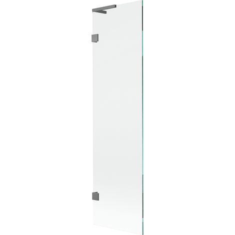 Paroi de baignoire Mexen Lunar L 1 panneau 50 x 150 cm, transparent, métal canon - 897L-050-000-95-00 (1/5)