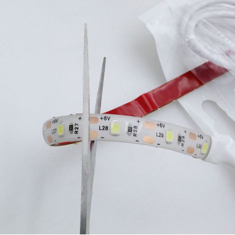 Bande LED 5V 6500K 30cm Ruban Lumineux Blanc Froid Prise US 110-240V (1/5)