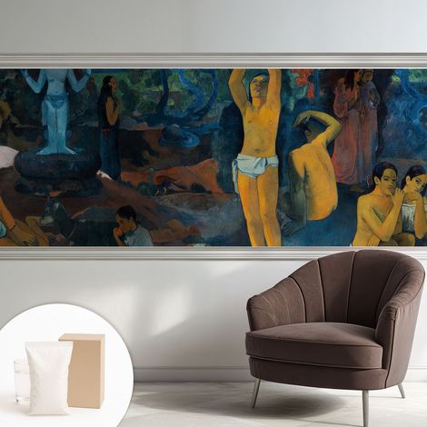 Papier peint intissé mural avec colle pour salon et chambre Décoration murale rapide - Colle incluse gratuite Harmonie tropicale 250x104 cm (1/5)