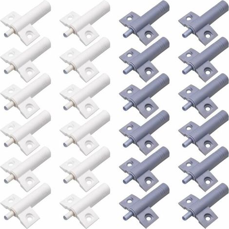 Amortisseurs de porte de cuisine, lot de 24 pièces. Amortisseurs de porte pour meubles et placards de bureau. Amortisseurs en plastique hautement recyclables et résistants, réduisant le bruit. (1/5)