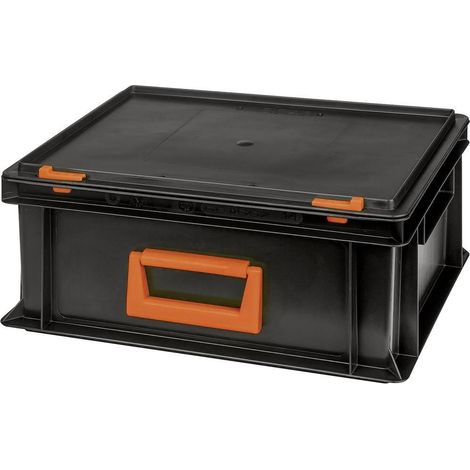 Alutec Magnus PC 14 contenitore in plastica nero giallo