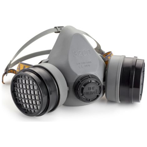Semi máscara new Euromask con filtros P3, clase 1 (incluye filtros) SAFETOP