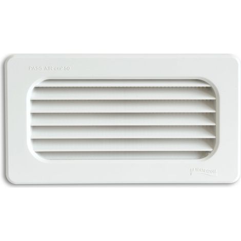 La Ventilazione C157RB Griglia Terminale 180x100 mm in ABS da Incasso, Bianco
