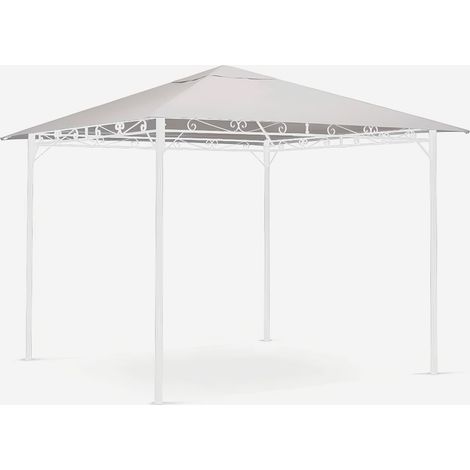 Cenador 3x3 metros para jardín de acero Style uv - Blanco