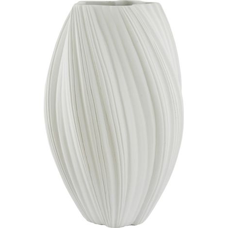 Vaso bianco in pietra elegante Light & Living Yatung (1/4)