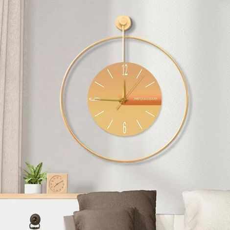 Horloge murale silencieuse à piles, horloge murale moderne, horloge murale sans tic-tac - 50cm (1/5)