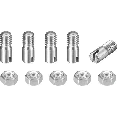5Pcs Goujon Cylindrique À Fente M3 x 5mm 304 Acier Inoxydable (1/5)
