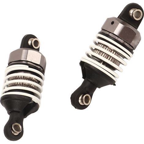 Lot de 2 amortisseurs en alliage d'aluminium et plastique pour voiture RC ZD Racing 1/16 S16 EX16, couleur titane (1/5)