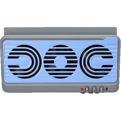 Solarbetriebener Autoventilator mit integrierter Saug- und Blasfunktion – Tragbare Klimaanlage für Innenraumkühlung, Belüftung und Luftzirkulation