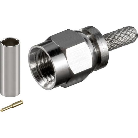 Wentronic Goobay SMA SG RG 174 BNC M Acero Inoxidable - Conector (BNC M, Acero Inoxidable, 1 Pieza(s))