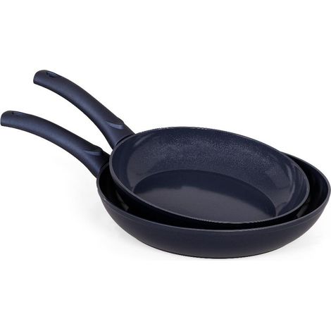 Set 2 Padelle Antiaderente ad Induzione Ocean Fondo Ceramico 24 + 28 cm (1/2)