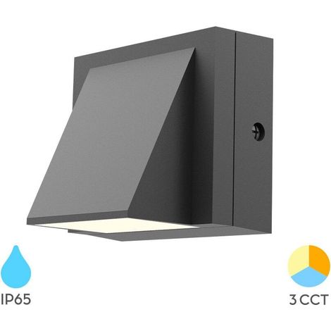 Applique murale LED Extérieure 6W 3en1 IP65 Gris (1/5)