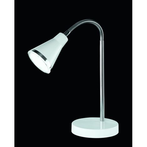 Lampada tavolo da Interno a LED in Plastica Bianco