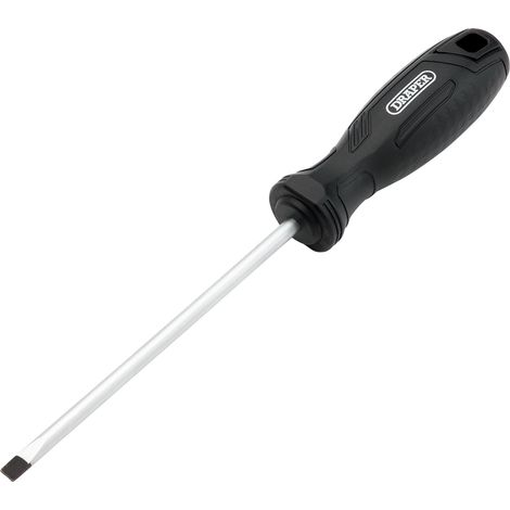 Draper SL5.5X125MM Slotted Parallel S Hard Grip Screwdrivers - Precision Flat-Head Tools for Professional and DIY Use