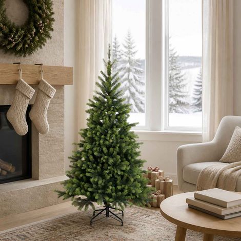 Albero di Natale Artificiale con Rami Pieghevoli 150 cm vidaXL (1/5)
