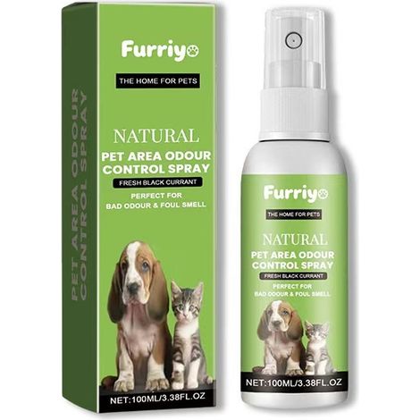 Furriyo Pet Deodorizing Spray, suitable for cats and dogs, deodorizes and removes odors, a cleaning and grooming product specially developed for pets. (1/5)