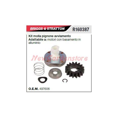 Kit molla pignone avviamento B&S tagliaerba rasaerba basamento alluminio R160387