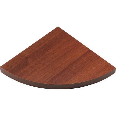 Mensola in Truciolare ad Angolo 25 x 25 x 1,8 Noce Medio Ecopan 5 Pezzi