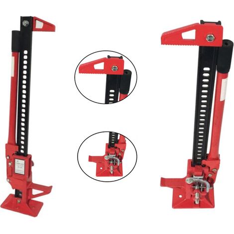Cric farm jack 20 pouces – Capacité de levage 3000 kg – Hauteur de levage 15,3 à 50 cm – Armature en acier pour terrains accidentés
