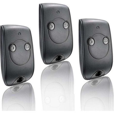 Télécommande 2 canaux 433.42MHz – Contrôle 2 moteurs pour portails et portes de garage – Portée 100m – Technologie de codage de roulement - 92MHZ (1/5)