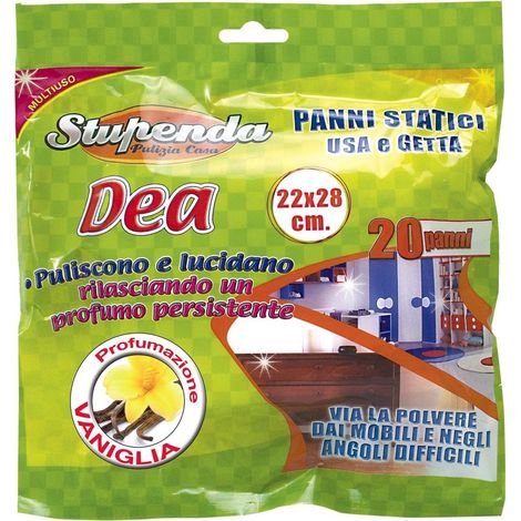 Panni statici Dea profumati alla vaniglia 22x28 cm 20 pezzi
