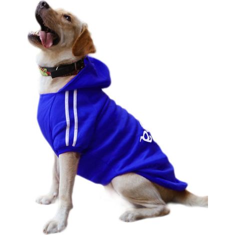Vêtement Sport Chien Sweat à Capuche pour Grand et Moyen Chien Pull Adidog Doux et Chaud Veste Sportive Animaux de Compagnie (1/5)