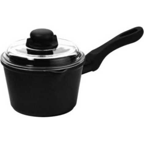 Cazuela de 1 asa con tapa de 16 cm para inducción Risoli