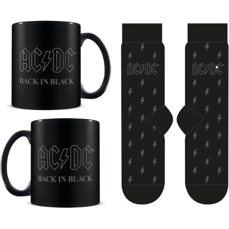 AC/DC Mug and Socks Set for Fans, Perfect Gift Bundle