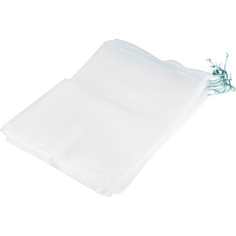 50 sacs filet de protection pour fruits et plantes, anti-insectes, avec cordon de serrage, 30x20 cm, outils de jardin (1/5)