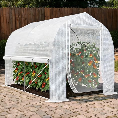 Serre de jardin en plastique verzinkter acier 300 x 200 x 200 cm (1/5)
