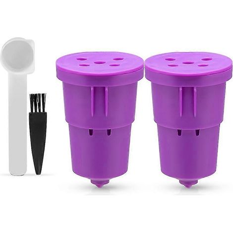 Kaffeefilter, lebensmittelechter PP-K-Becher für nachfüllbaren Filter für B45-Kaffeemaschine, violett, 2 Stück (1/5)