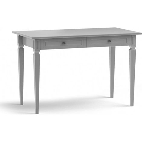 Bureau 2 tiroirs Bellamy Ines Gris (1/2)