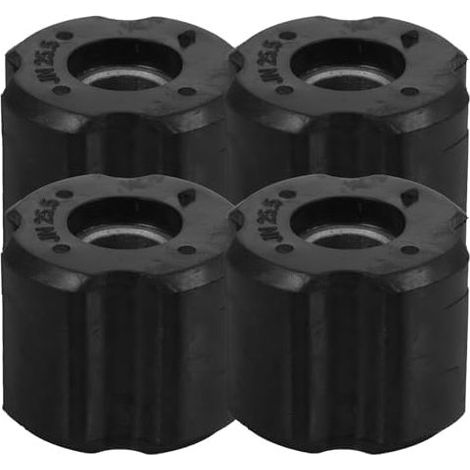 Kit de 4 Douilles Roulement Tondeuse Universelles en Aluminium Noir, Adaptées aux Tubes 26 et 28 Mm, Installation Facile pour Outils Jardinage Débroussailleuse - (1/5)