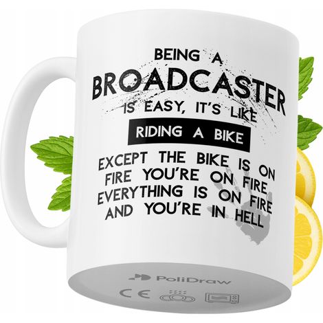 Lustige Tasse für Moderatoren – Kaffee- oder Teetasse mit witzigem Textdesign – ideal für Geburtstage, Namenstage, Feiertage und besondere Anlässe. Hochwertige Tasse für Zuhause, Büro und Arbeit. Farb