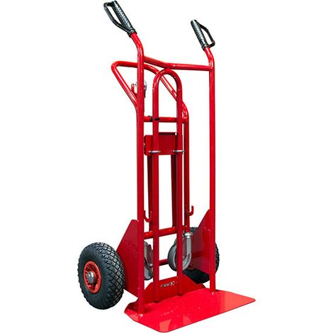 Carrello in acciaio a 3 posizioni - Carico massimo 250kg / 350kg - Ruote gonfiabili - 810006146