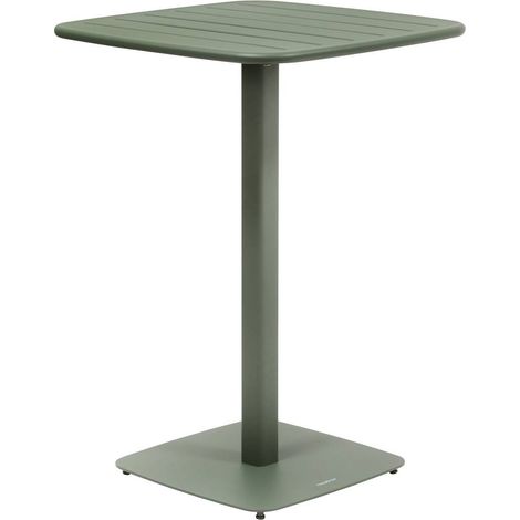 Mesa de jardín Alegoria 2 plazas 70x70cm verde laurel - Hespéride
