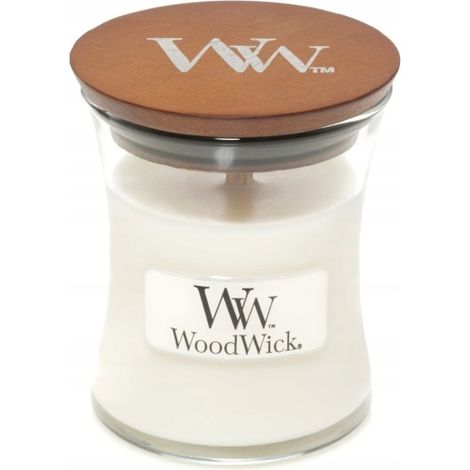 Vela WoodWick de teca blanca, 85 g (1/3)