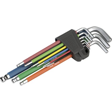 LLAVE ALLEN COLOR P/BOLA JGO 9PZ - 1,5-10 MM (1/5)