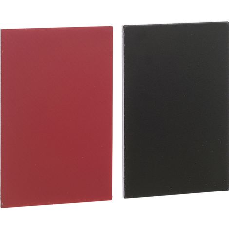 Schneider Electric ZBY5101 ZBY5101 Bezeichnungsschild (L x B) 27 mm x 18 mm Ohne Schwarz, Rot 1 St.