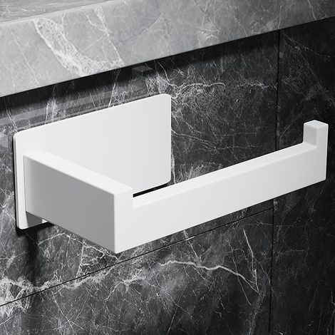 Self-Adhesive Toilet Paper Holder, Toilet Paper Holder without Drilling, Matt Black Stainless Steel Toilet Roll Holder for Bathroom (1/5)