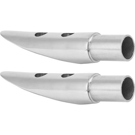 2 raccords d'extrémité de rambarde en acier inoxydable 316 pour tube de 22 mm, accessoire bateau marin (1/5)