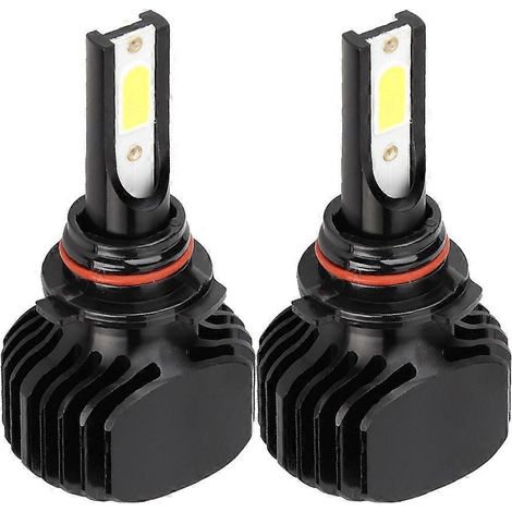 Phares de voiture à LED sans ventilateur 9006/HB4 6000K L5 lumière blanche