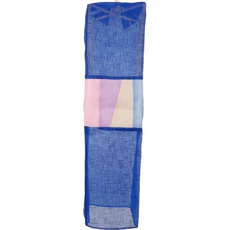 Lanterne Suspendue Coréenne Traditionnelle Simple D'utilisation en Tissu et Plastique Bleu, Décor Lumineux Ambiance Vivante pour Restaurant (1/5)