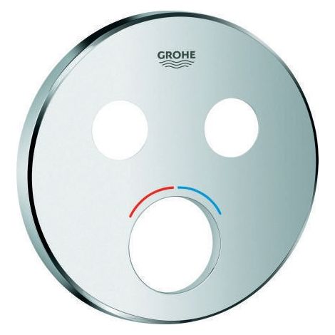 Grohe Rosette rd f Mischer mit 2 Absperrventilen chrom (1/3)
