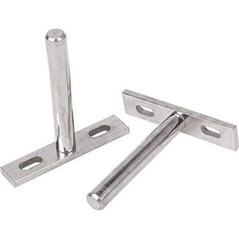 6Pcs 10mm Supports Étagères Flottante Invisibles Fixation Cachée Étagères en Métal Support Mural Pour Tablette Murale Bricolage (1/4)