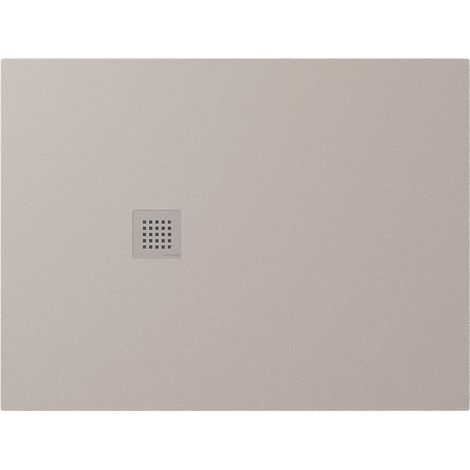 Receveur de douche en marbre coulé TRENECA 120x90cm, découpable selon vos demandes, beige mat (1/4)